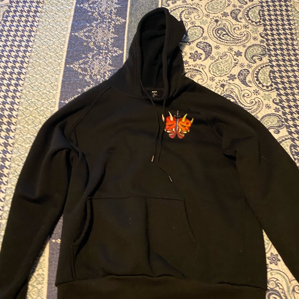 Black Hoodie with Oni [PERFECT CONDITION]